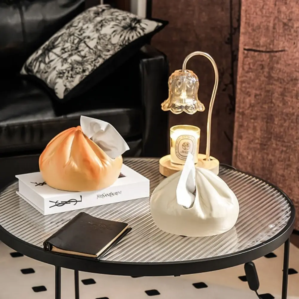 

Bread Shape Ceramic Tissue Box Exquisite Household Napkin Holder Modern Stylish Desktop Storage Container Living Room