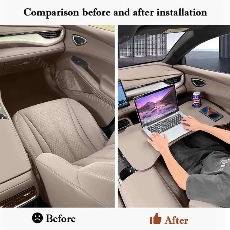 For BYD Dolphin 2021-2026 Foldable Car Steering Wheel Tray Table Food Tray Table Eating Drinks Tray Holder High Stability Strong