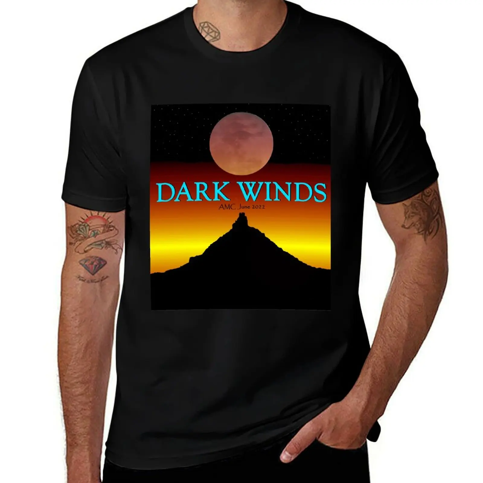 Dark Winds blood moon T-Shirt Festival Short Sleeve T-Shirt