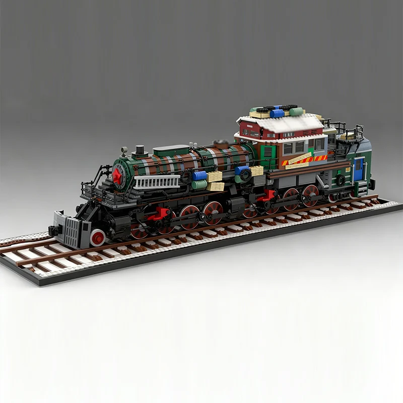 Popular Game Model MOC Building Bricks Railway Steam Train Modular Technology Children Holiday Gifts Assemble Toys Suit