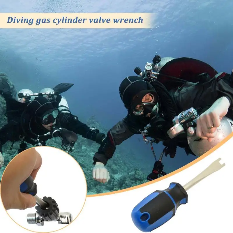 

Diving Cylinder Tank Valves Wrench Handwheel Nut Driver Tool Tank Valve Remover Spanners Scuba Lightweight Regulator Accessories