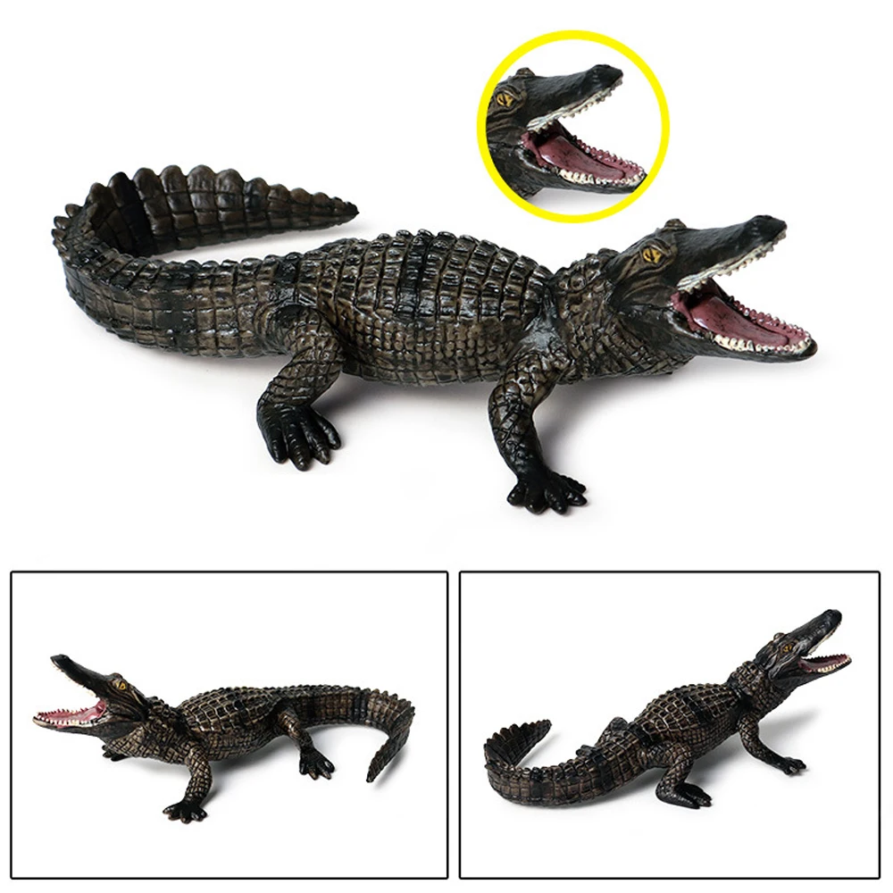 Home Decor Gift Creatures Wild Life Model Simulation Animals Toys Crocodile Action Figures Crocodile Model Educational Toys