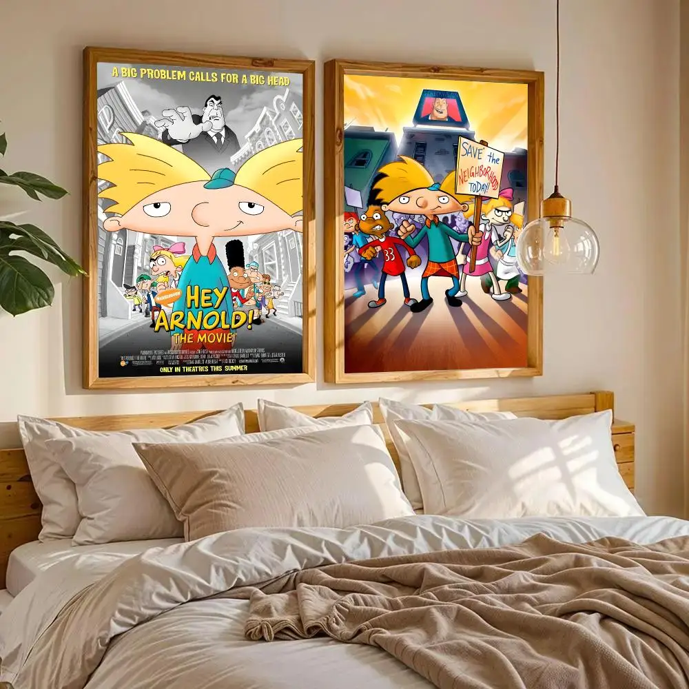 Hey A-Arnold Poster Wall Art Wall Stickers Home Living Room Bedroom Bar Office Decor Prints Personalized Gift