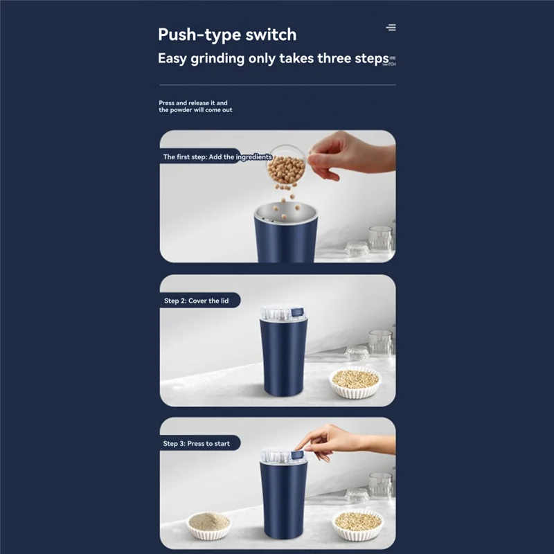 BAAO-US plug elétrica pequena máquina de moer grãos moedor café nozes feijão moinho ervas