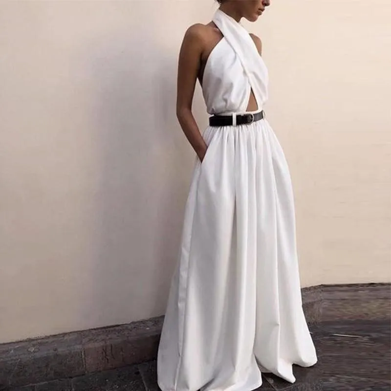 

Сексуальный женский комбинезон с длинными брюками из искусственной кожи, повседневные брюки, коллекция Лето 209, модные женские брюки