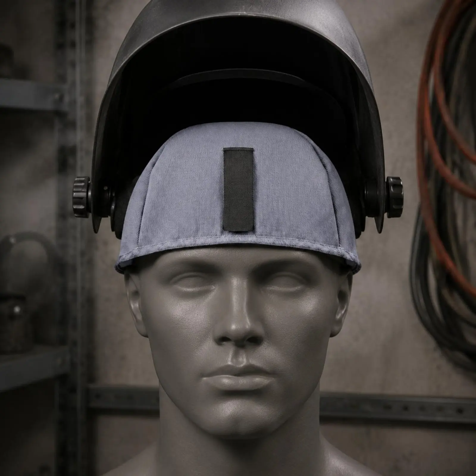 

Flame Resistant Metal-Joining Cap Adjustable Fit Grinding Safeguarding Hood Work Safety Gear Breathable Material for Factory