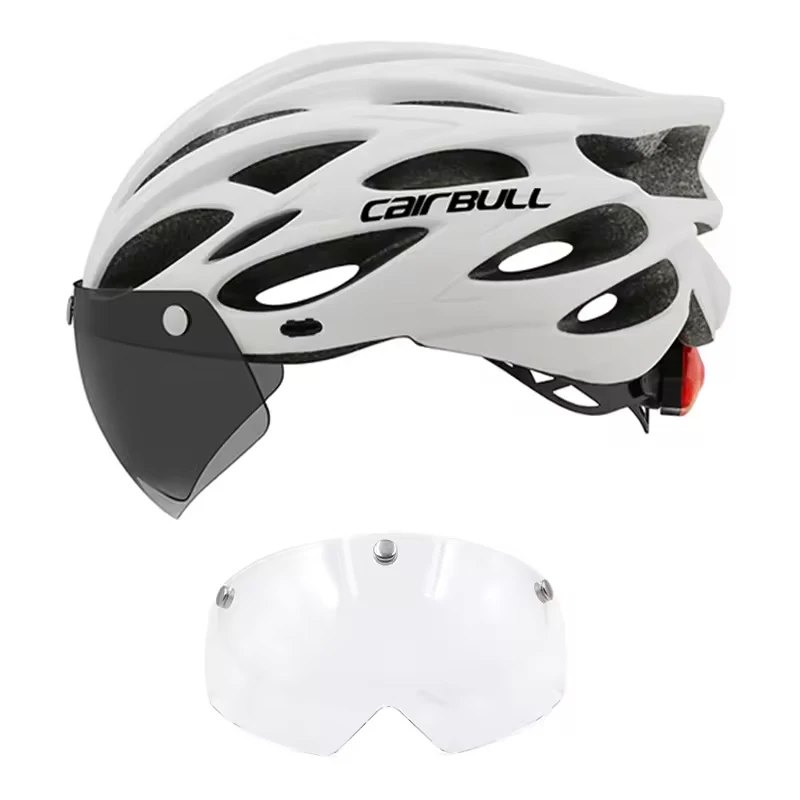 Cairbull Fahrradhelme MTB Mountain Road Racing Fahrradhelm Leichter Atmungsaktiver LED-Sicherheits-Fahrradhelm 59-61cm Casco