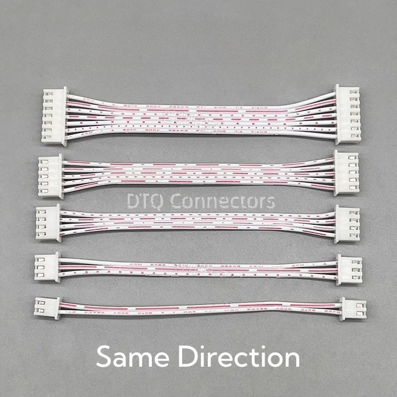 JST سدادة طرفية أنثى ، موصل سلك ، رأس مزدوج مفرد ، أحمر ، أبيض ، XH2.54 ، من من من من من من ، 2 ، 3 ، 4 ، 5 ، 6 ، 7 ، 8 ، 9 ، 10P ، 12 دبوس ، 5 خط #3