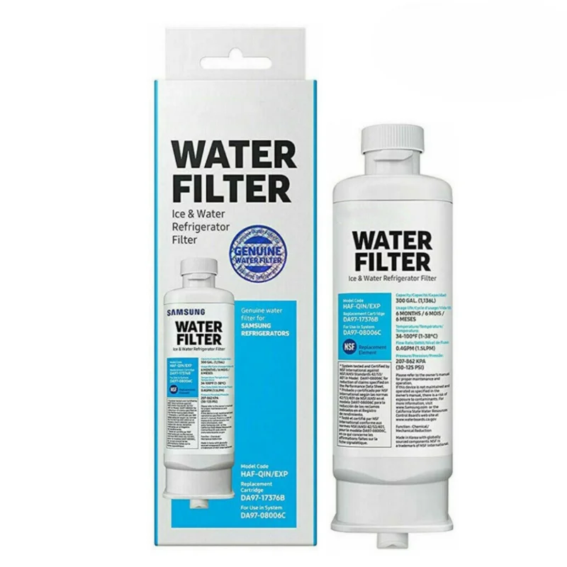 Replace For Samsung Refrigerator Filte DA97-17376B Refrigerator Water Filter For HAF-QIN/EXP, HAF-QIN, DA97-08006C, （1-5 Pack)