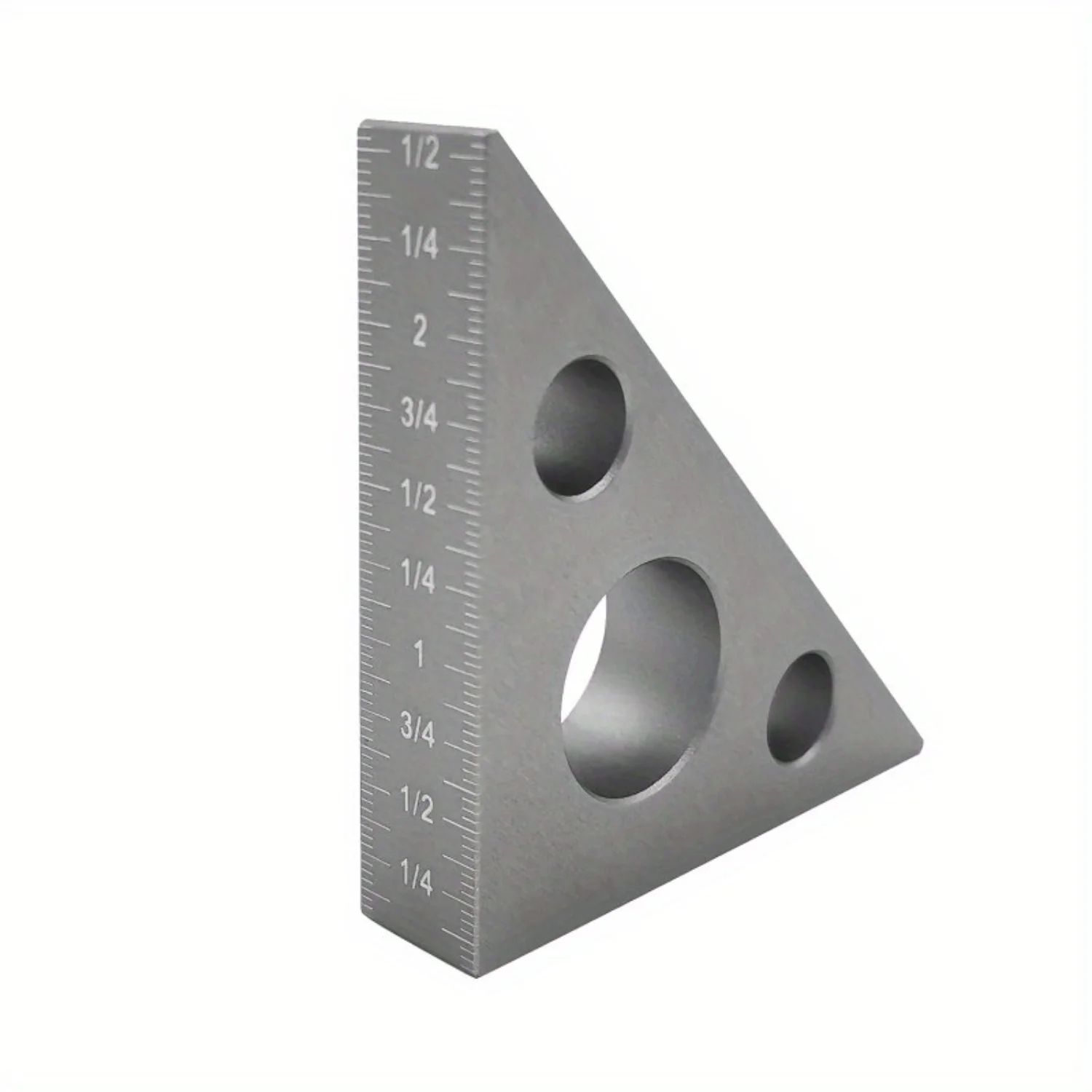 Right Angle Ruler, 45 N 90 Degree Small Aluminum Alloy Triangle Ruler With Both Imperial And Metric Scales Machinist Carpenter's