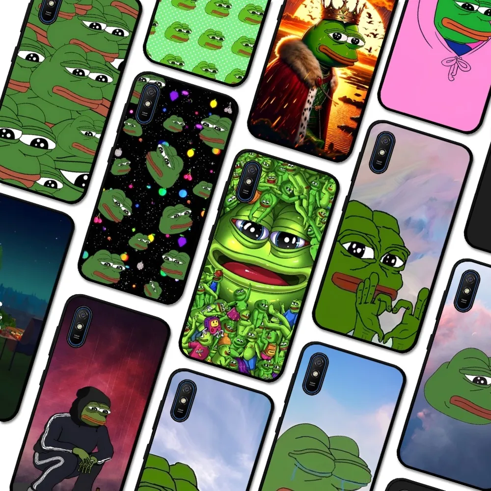 

Funny Sad Frog pepe meme Phone Case For Redmi 5 6 7 8 9 10 plus pro 6 7 8 9 A GO K20 K30 K40 pro plus F3 Fundas