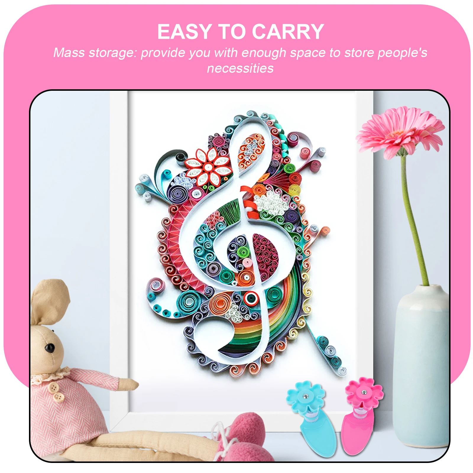 

2pcs Plastic Wave Shape Paper Rolling Tool Diy Quilling Machine Handmade Crafts Lightweight Durable Portable Gear Gaps