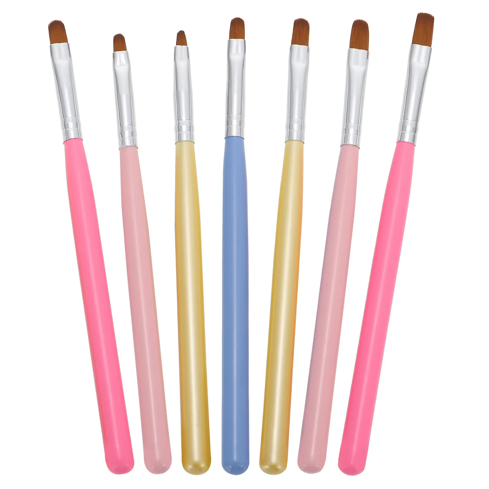 

Набор из 7 кистей для дизайна ногтей, высококачественные материалы, ручки для рисования гелем, принадлежности для маникюра, салонные принадлежности, товары для маникюра