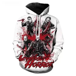 Horror Movie Michael Myers 3D Printed Hoodie Sweatshirt Men's and Women's Fashion Casual Pullover Street Hoodie Halloween Suit