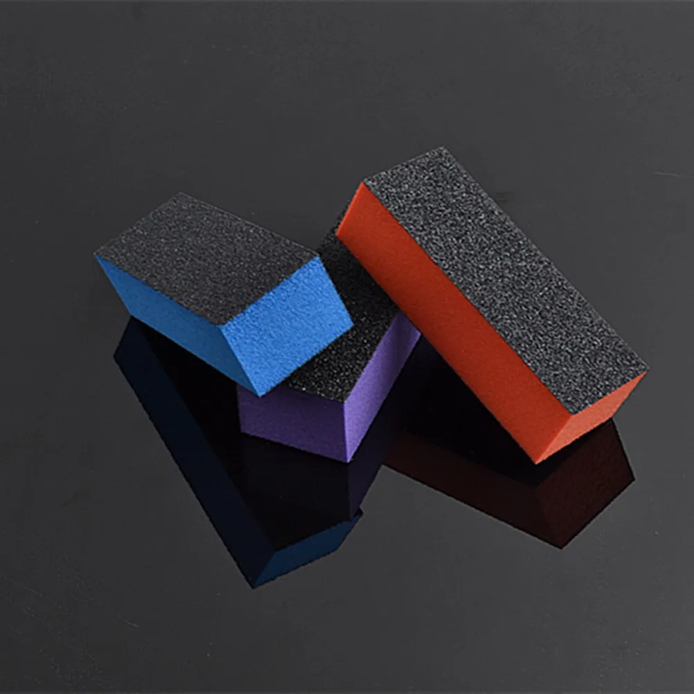 

18Pcs Three Sides Sponge Nail Buffer File Blocks for Gentle Filing Polishing Manicure Pedicure Use Nail Buffer