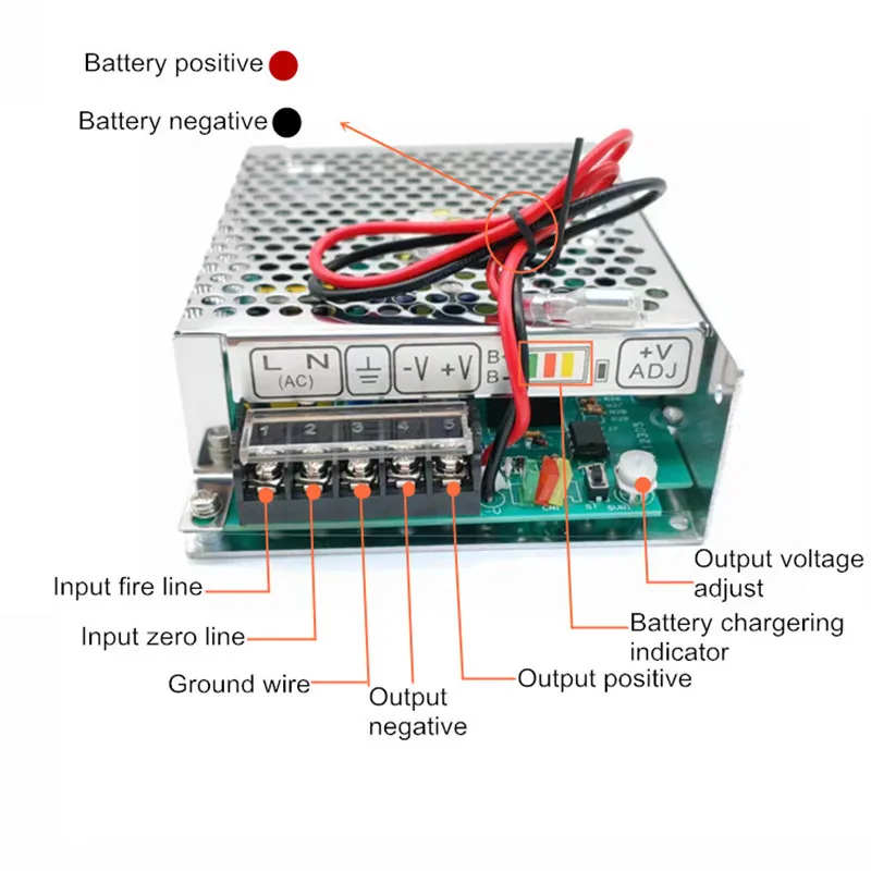 CHUX 12V 5A Universal AC UPS/Charge Function Monitor Switching  Power Supply 60w 12v 5A Battery Charger Ups Power (SC60W-12)