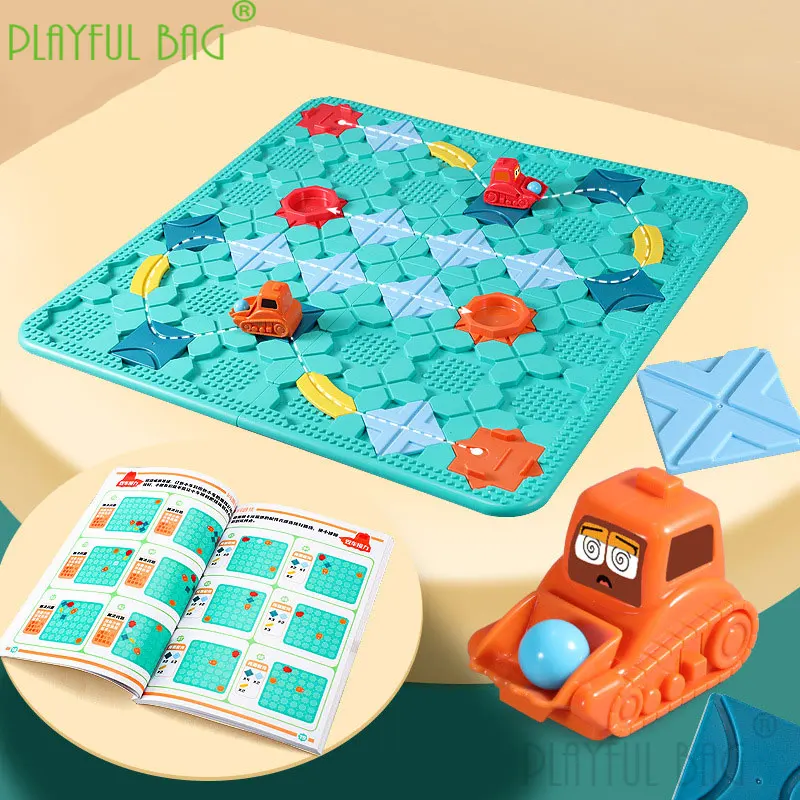 

Parent child interactive puzzle game maze upgraded version thinking reasoning 206 off road return forklift children's toy ud13