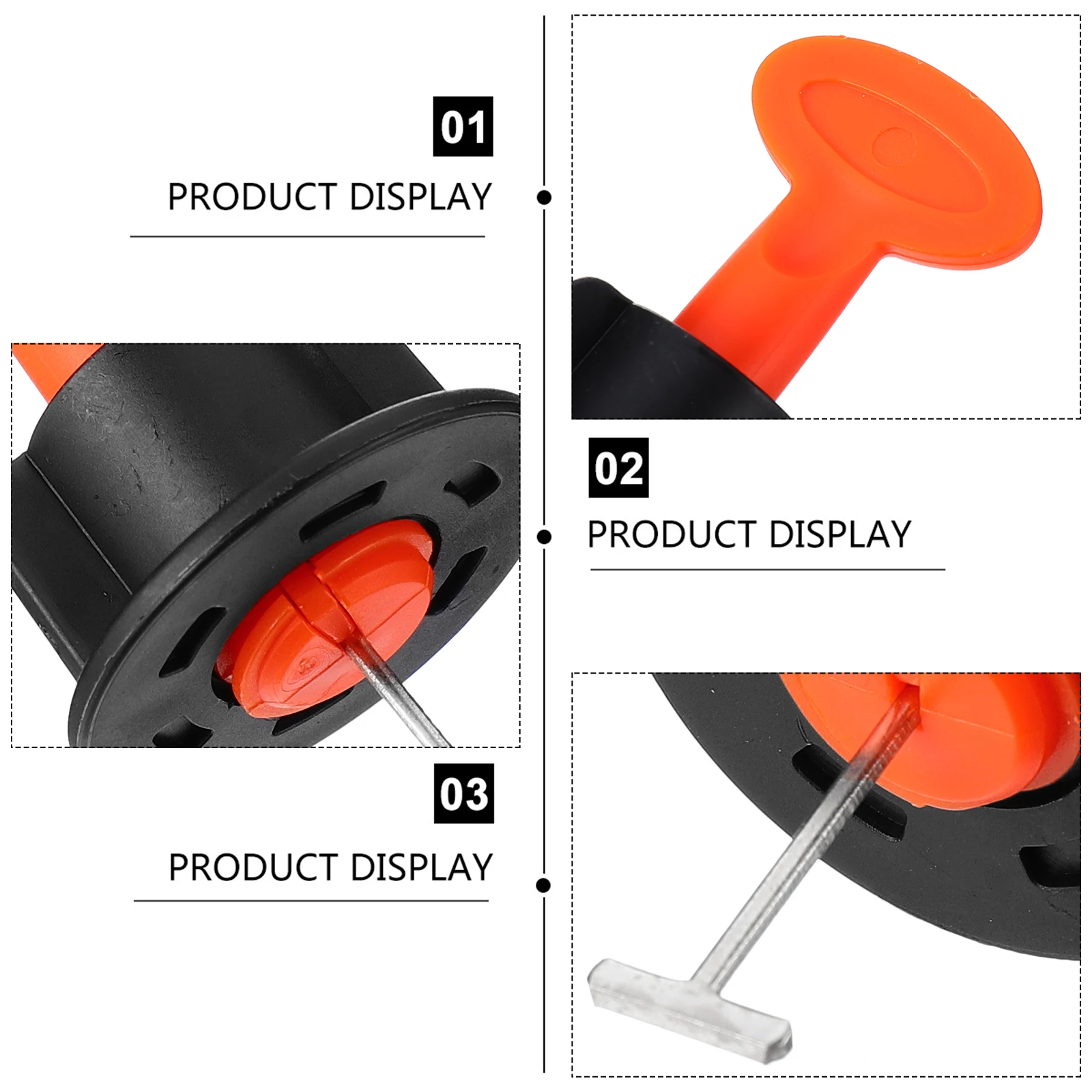 51Pcs Tile Leveling System Reusable Wear-Resistant Tile Installation Tool Kit Improve Floor Leveler Locator DIY