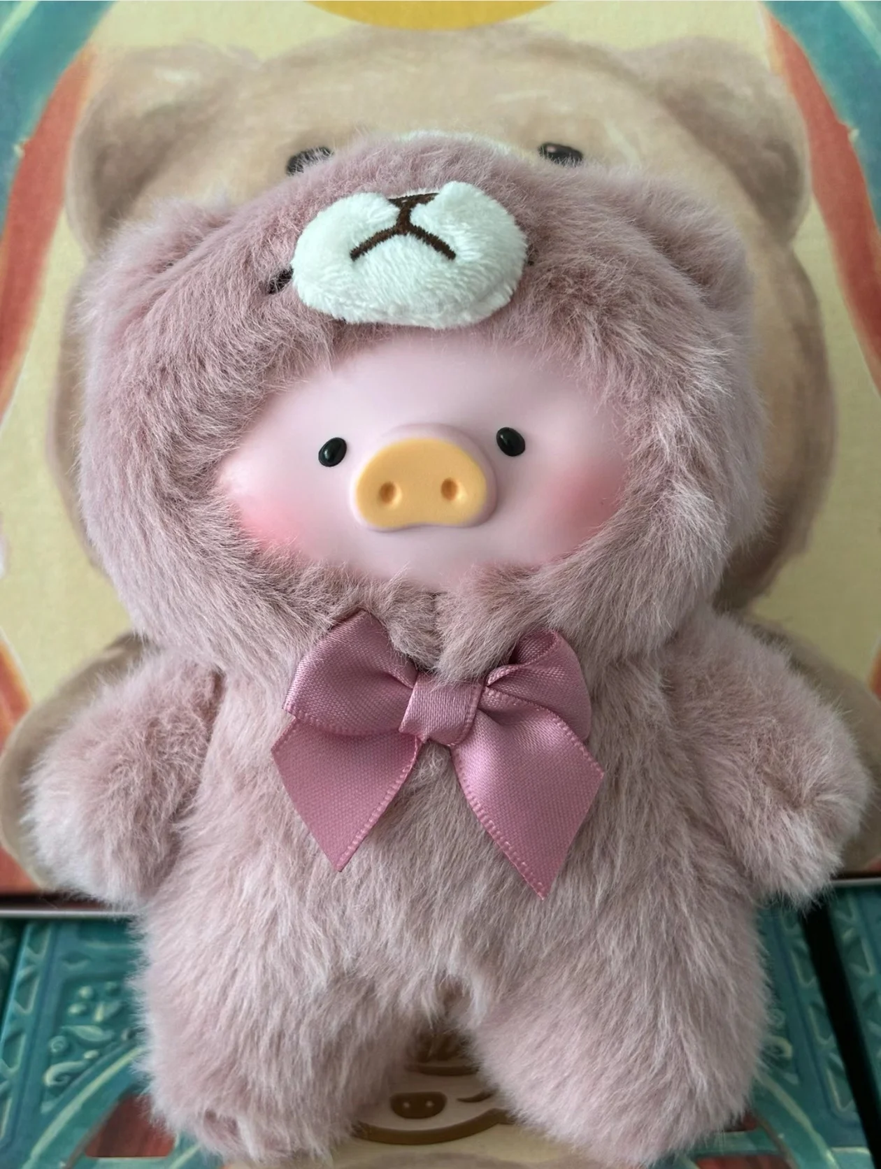 

Toyzero Teddy Lulu Pig Canned Pig Blind Box Retro Teddy Toy Vinyl Plush Doll Pendant Doll School Bag Plush Pendant Birthday Gift