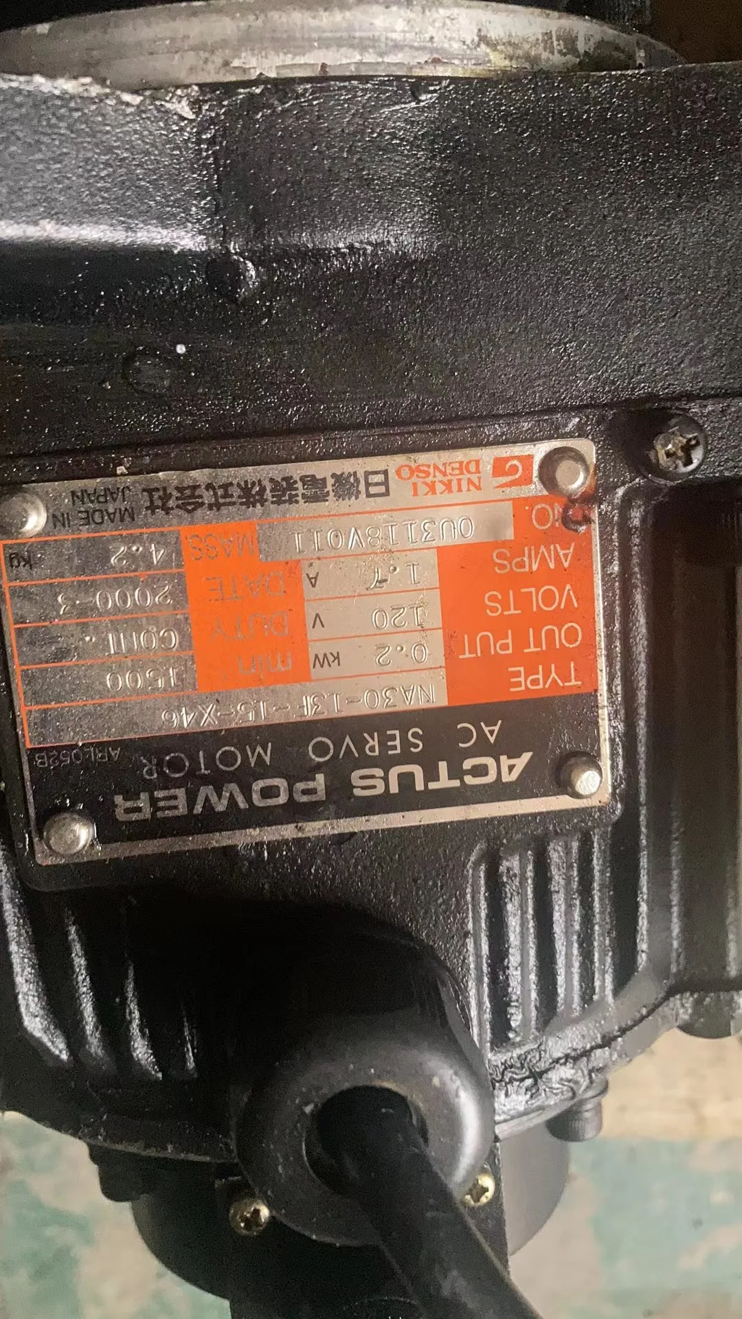 

Original Uesd NA 30-13FGMA10-X72C Komori motor