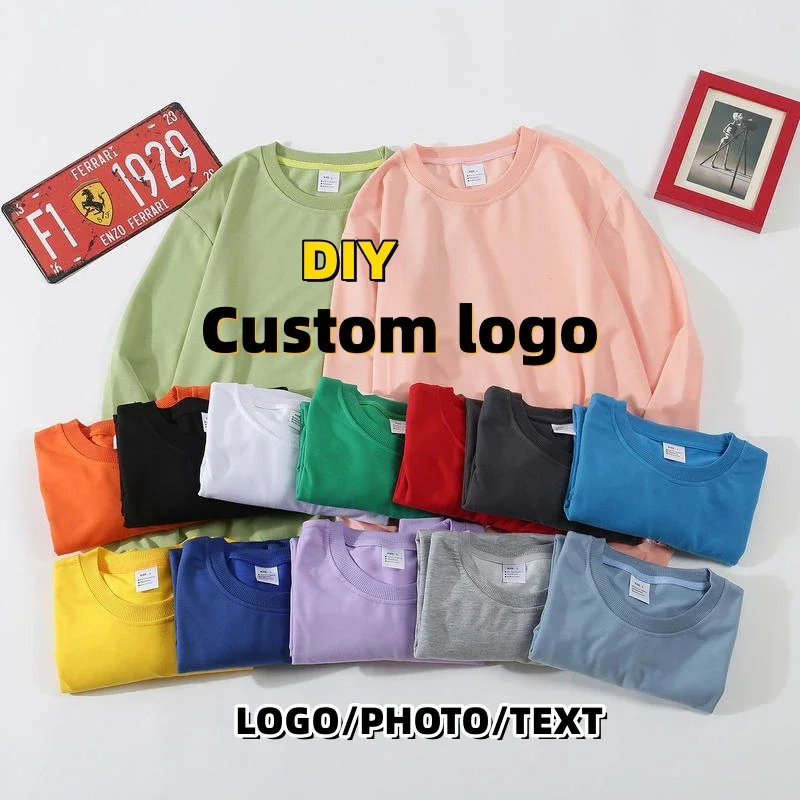 

Толстовка из 65% хлопка с индивидуальным логотипом, осенний пуловер с длинными рукавами для мужчин и женщин, брендовая однотонная спортивная толстовка с капюшоном