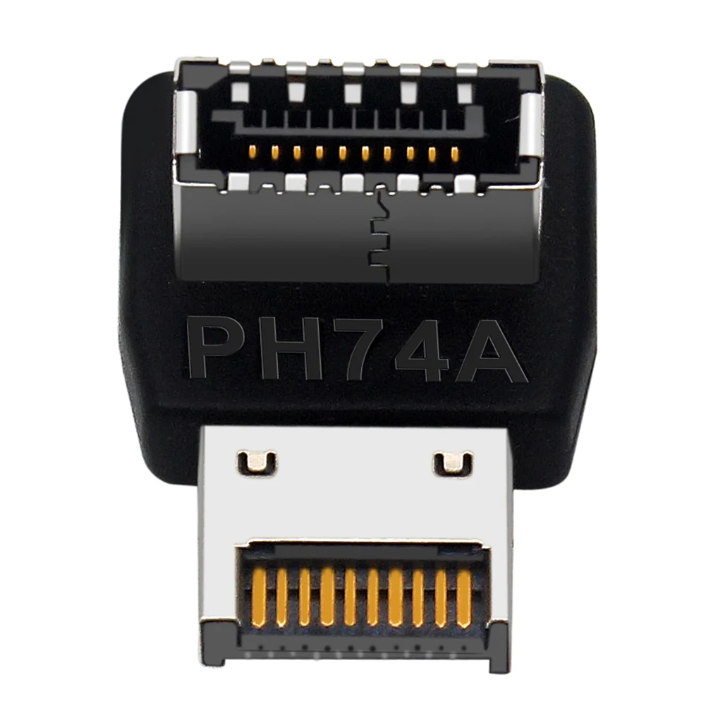 USB 3.1 Type E 90 Degree Converter Front TYPE C Socket Vertical  Type E Header Converter for PC Motherboard Internal Connector