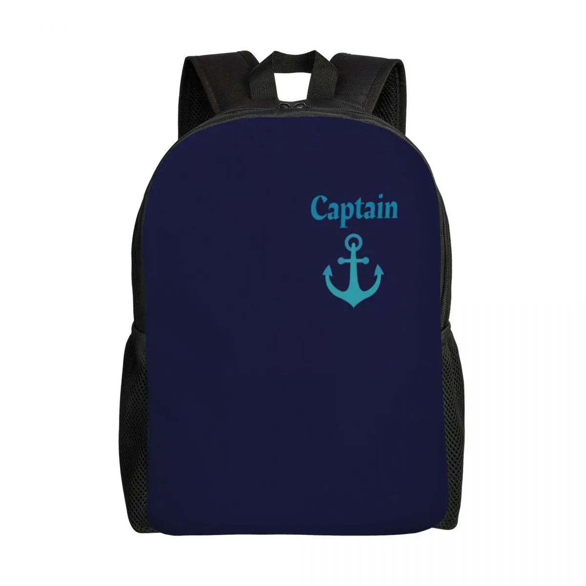 Boat Captain Anchor Travel Backpack Women Men School Laptop Bookbag Sailor Nautical Adventure College Student Daypack Bags