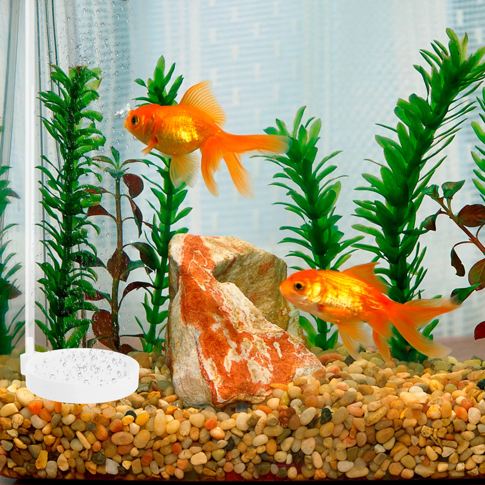 

8cm Nano Bubble Aquarium Air Stone Disc Silent Oxygen Diffuser for Fish Tank Air Pump Accessory Aquarium Bubble Stone Water