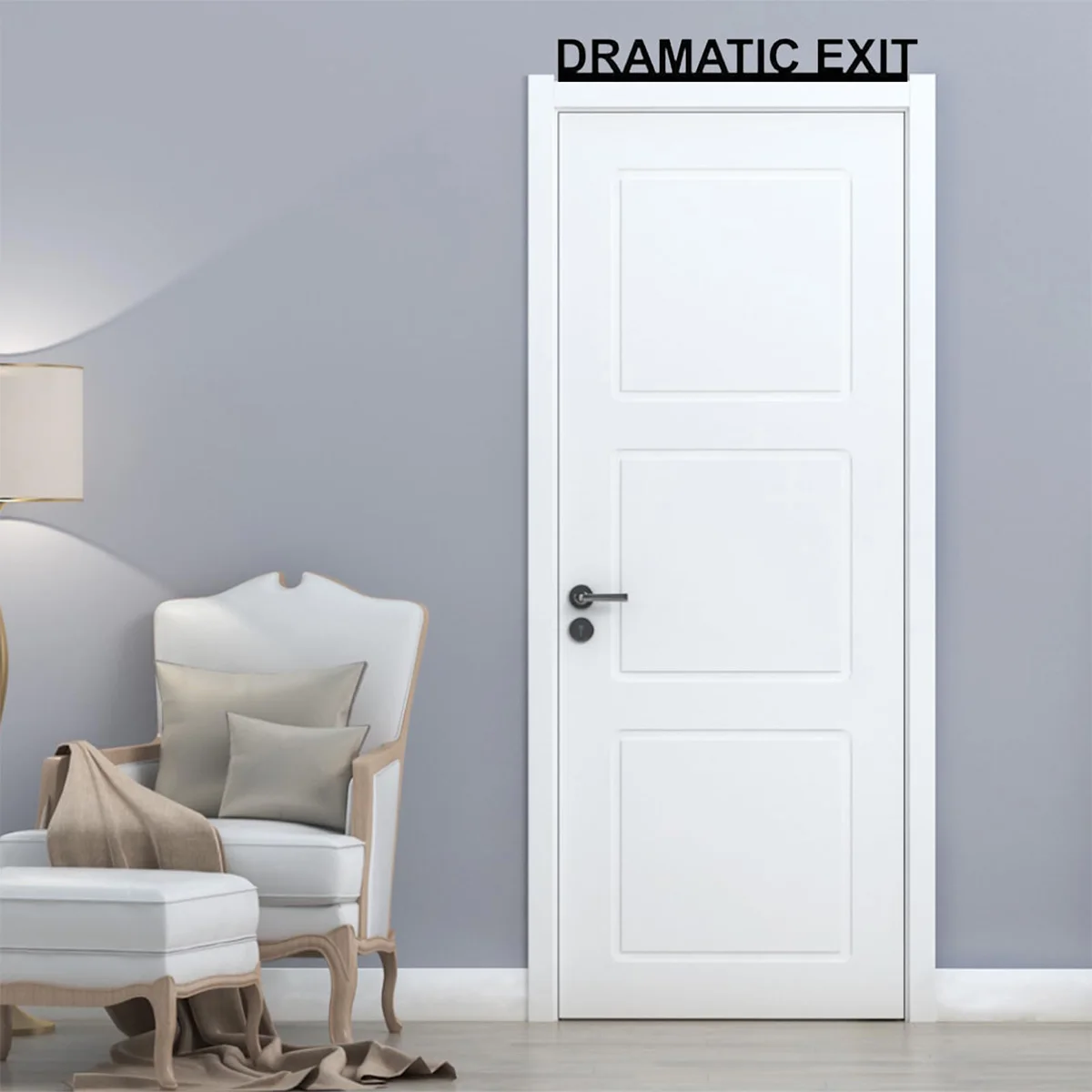 1Pc Interesting Wrought Iron Door Top Decoration, Simple Decorative Sign, Suitable for Front Doors and Bathrooms