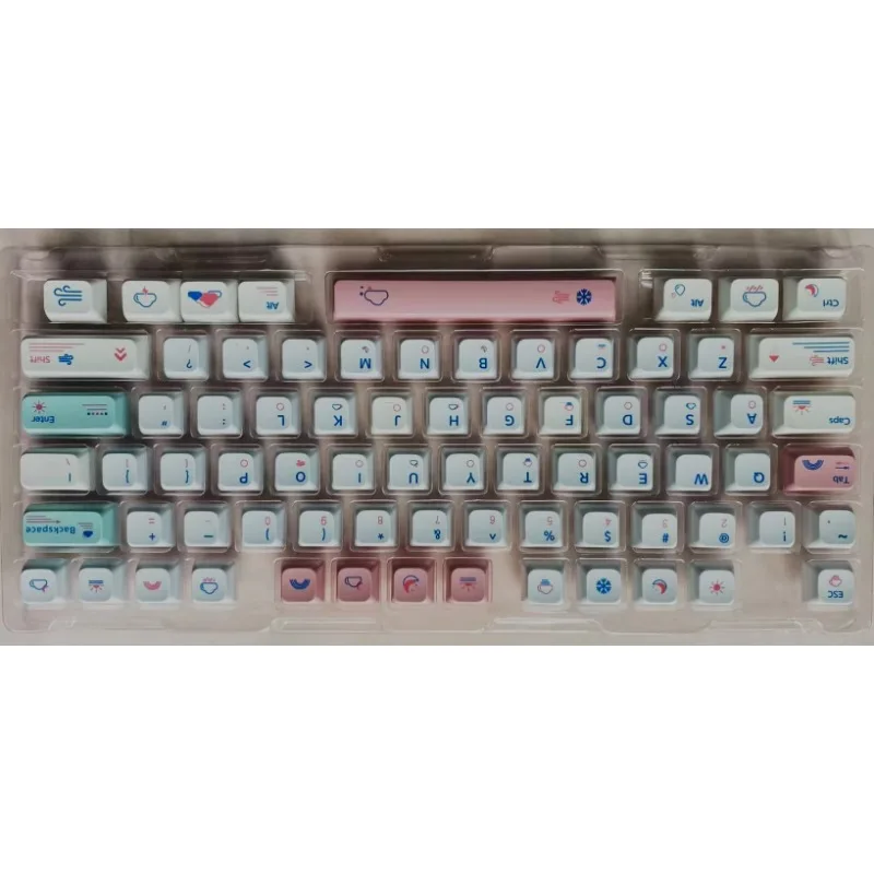 

Механический сублимационный поперечный вал Weather XDA, унифицированный маленький полный набор колпачков 61 ~ 104 клавиш Китай, Япония, Южная Корея, Россия, евро