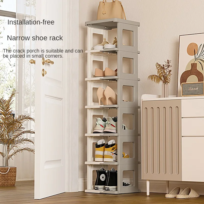 Folding Shoe Rack, Multi-layer Home Space-saving Shoe Storage, Dormitory Foldable Shoe Cabinet, Installation-free Shoe Box