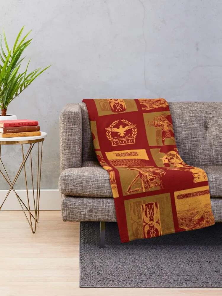 Roman Empire collage Throw Blanket Moving Fashion Sofas Plush Plaid on the sofa Blankets