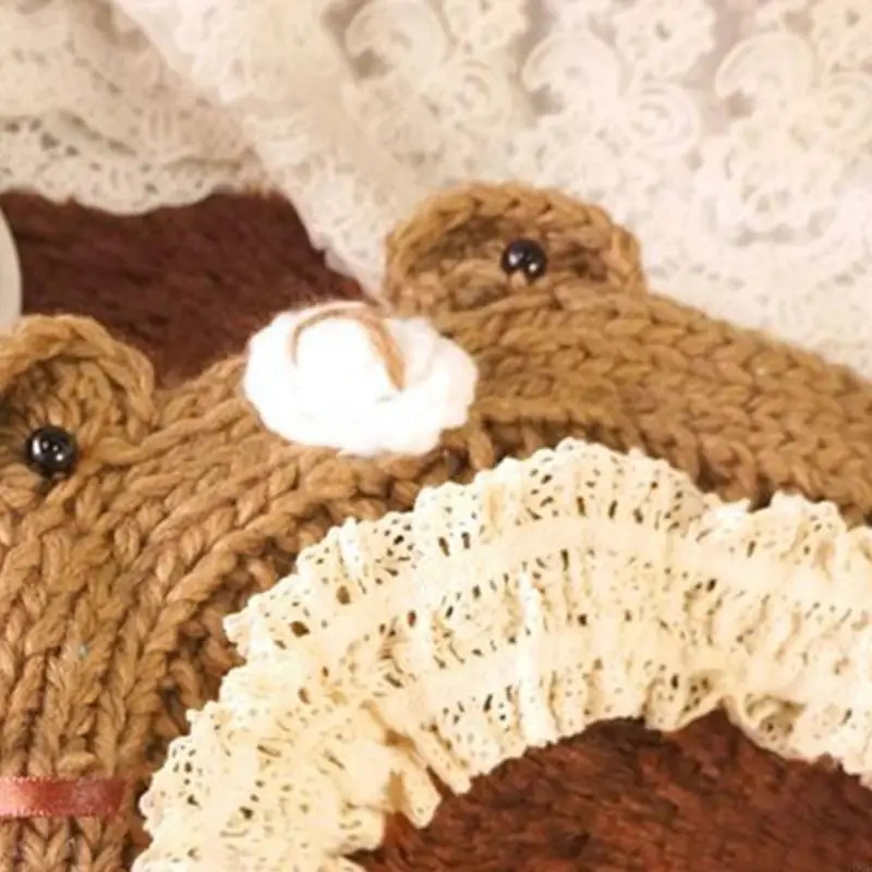 قبعات الأطفال الدافئة متماسكة قبعة صغيرة آذان لطيف محبوك قبعات الفتيات الشتاء أغطية الرأس #4