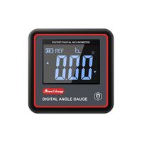 Small Inclinometer Micro Digital Display Angle Gauge Angle Ruler Level Meter Suction Type with Magnetic  Gauge