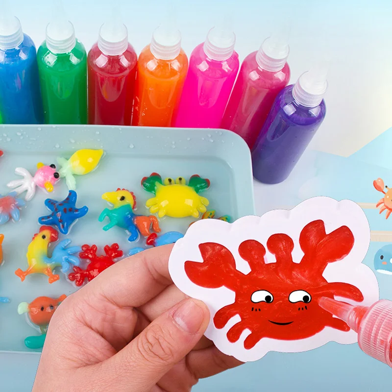 DIY Fairy Magic Water Elf Ocean Mold Companion For Kids 3D Handmade Kits Aqua Fairy Gel Toy Set Children Educational Toys Gift