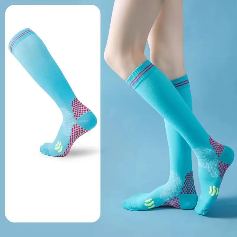 

1 Pair Of Socks Football Socks Men's Anti Slip Hospital Yoga Anti Slip Training Sports Cycling Absorption Varicose Veins Socks