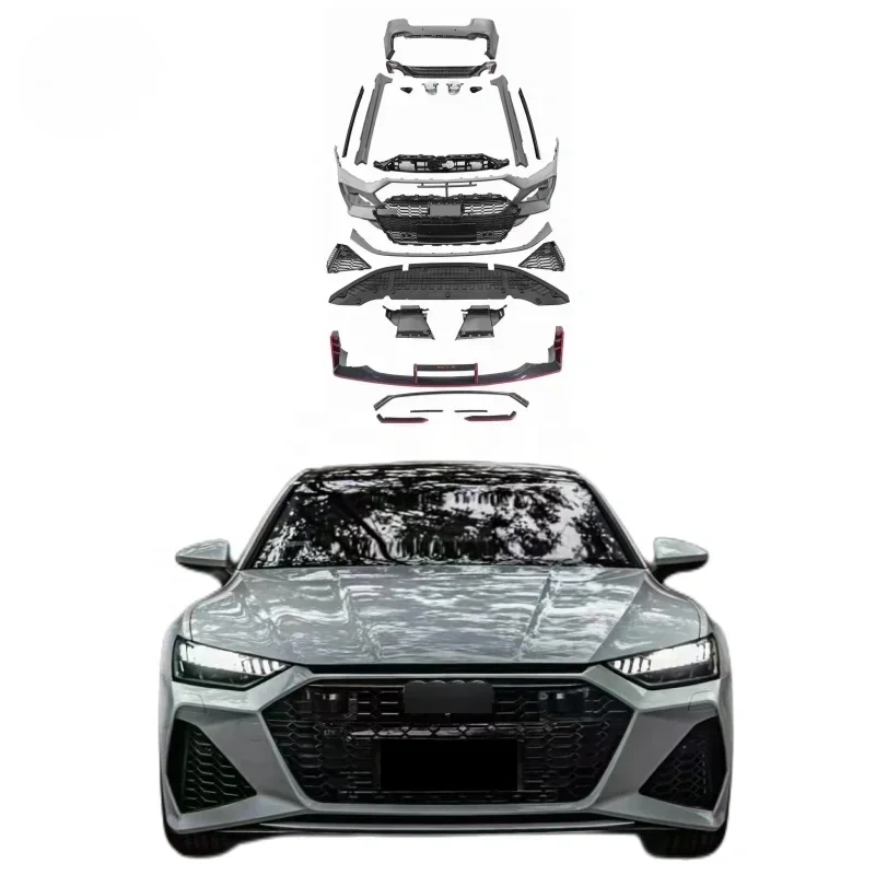 Competitive Body Kit For Audi A7 upgrade RS7 Grille Front Lips Rear Diffuser 2019+ body kits