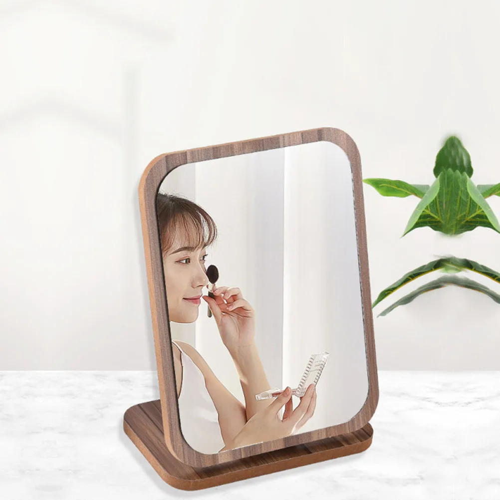 Eleganter Klappspiegel, drehbares Desktop-Design für Make-up, Rasieren, Dressing, Tischplatte, Waschtisch, Heimdekoration, Geschenk, drehbarer Spiegel
