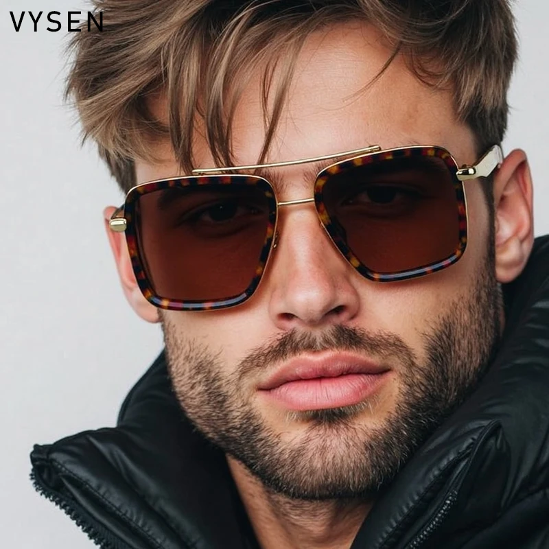 Vintage Oversized Square Polarized Sunglasses Men 2026  display picture 1