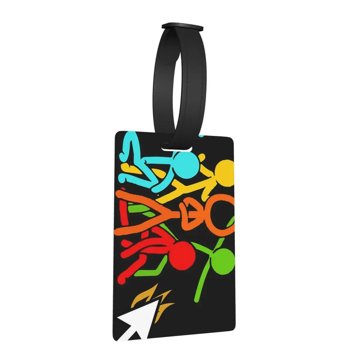 

Фигурки с пятью палками Alan Becker, игровые багажные бирки, аксессуары для чемодана, милый багаж, посадочная бирка, держатель этикетки, идентификационное имя, адрес