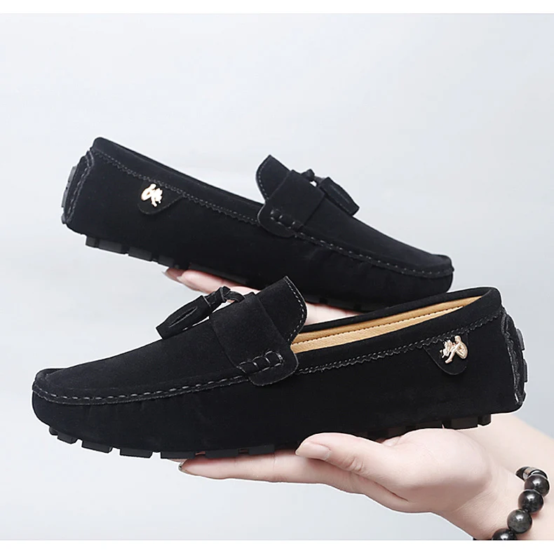 2025 Neue Herren-Quasten-Loafer mit weichen Sohlen, vielseitige Freizeitschuhe im koreanischen Stil, trendige Slip-On-Fahrerschuhe im britischen Stil – Detail 12