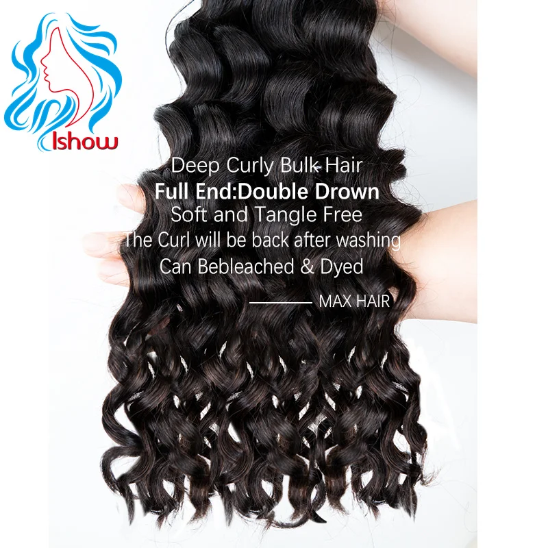 Human Hair Bulk Italian Curl No Weft Hair Bulk For Braiding Curly Hair Real Human Hair Indian Natural Black Human Hair Extension