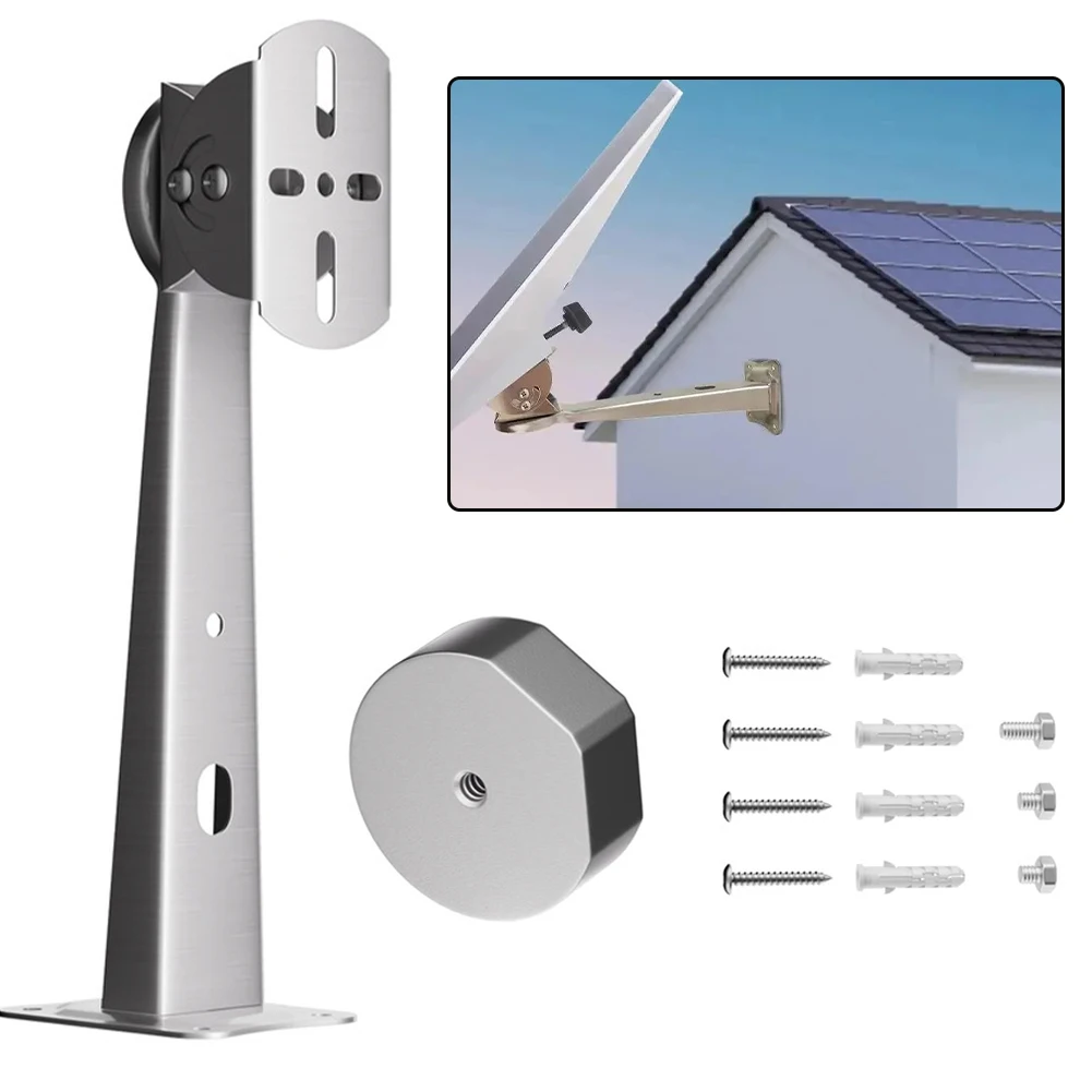 Stainless Steel Adjustable Wall Mount for Starlink For Mini V4 Includes Aluminum Adapter for Optimal Performance