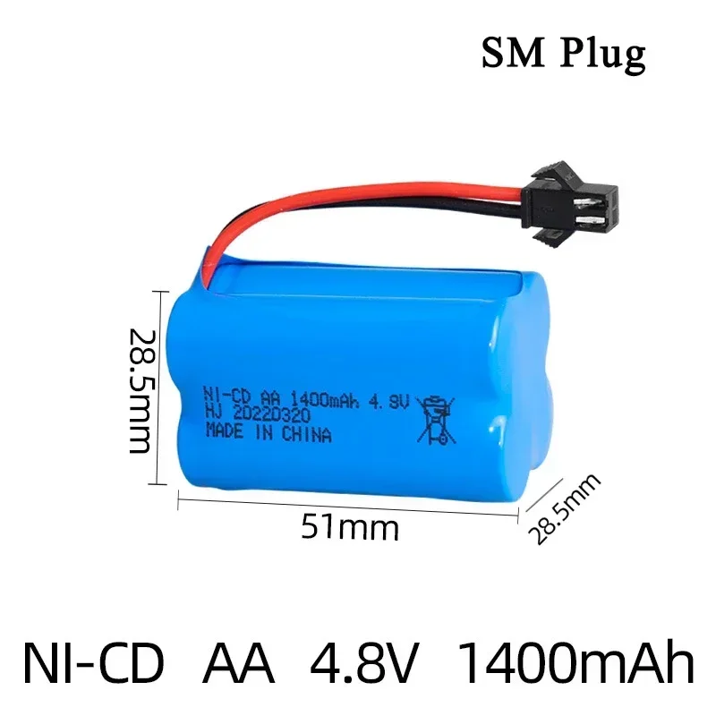 4.8V 1400mah RC auto baterie kamiony hračka dobíjecí akumulátory AA NI-CD baterie pack pro rc hraček aut tanků roboti zbraně boats