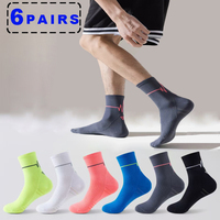 3/6Pair Professional Running Socks Men's Women Marathon Whiteline Cycling Socks Men Lady Sport Running Sports Socks