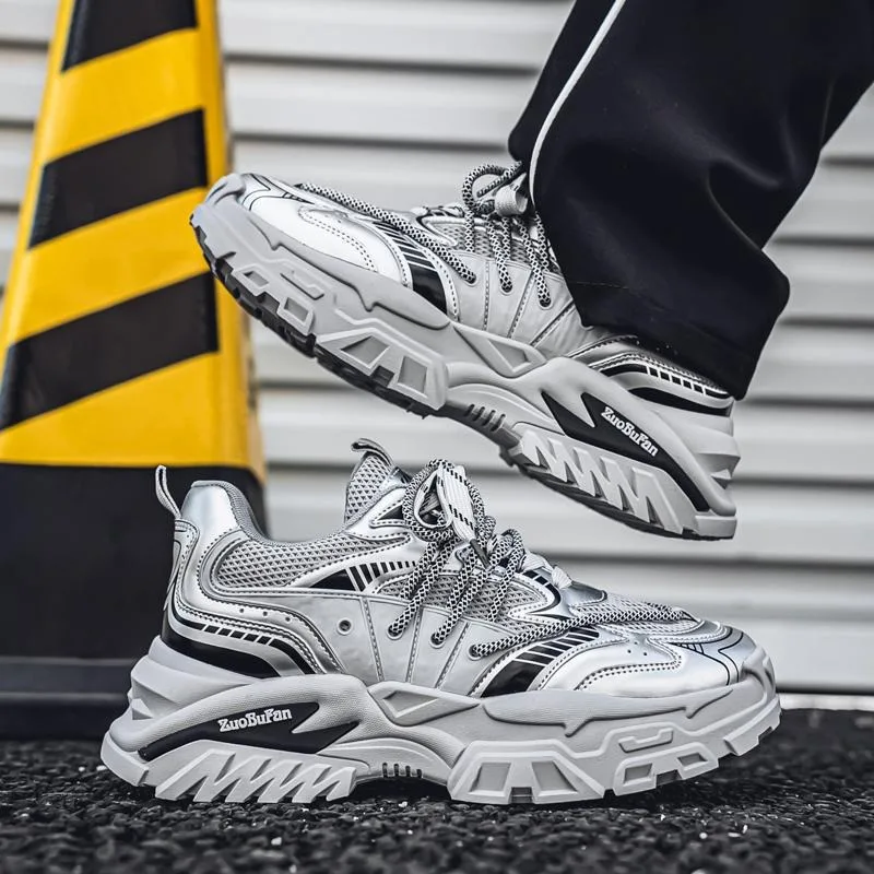 أحذية للأب بتصميم جديد لعام 2025 - عصرية وعصرية ونعل سميك منخفض مريح للرياضة والترفيه متعدد الوظائف قابل للتنفس