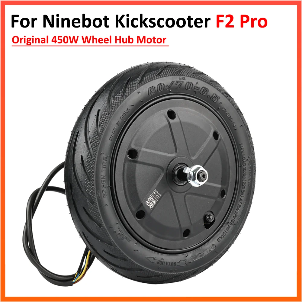 Original 450W Motor For Ninebot F2 Pro Electric Scooter Engine Pneumatic Vacuum Tire Wheel Assembly Parts