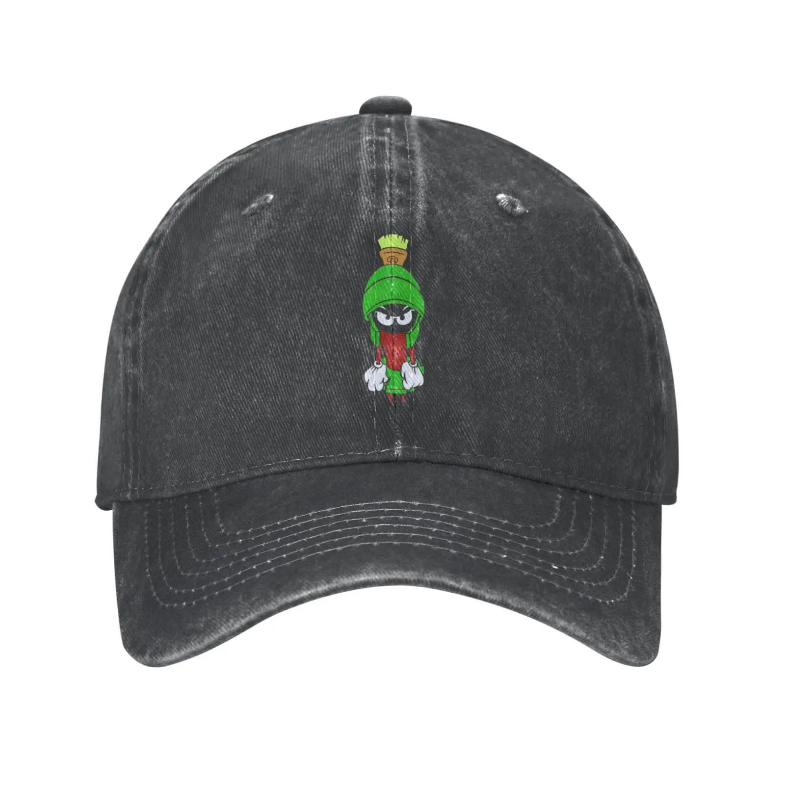 Marvin De Cartoon Martian Buitenaardse Baseballpet Casquette Voor Mannen Vrouwen Verstelbare Trucker Hoed Honkbal Hoed Casual Zonnehoed Zwart