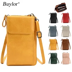 Buylor Small Women Shoulder Bag Mobile Phone Bag Card Holder Fashion Colorful Summer Mini Crossbody Bag Strap for Handbag Hasp