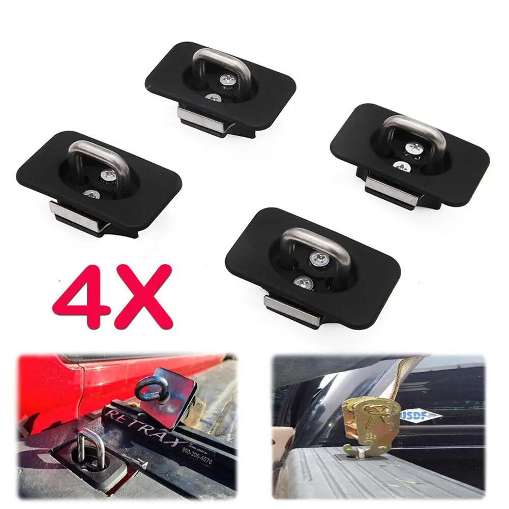 

4Pcs Car Retractable Trailer Hitch Fastener Tie Down Anchors Compatible For Fords Truck F150/F250/F350